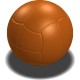 橙色塑膠足球(西瓜波)